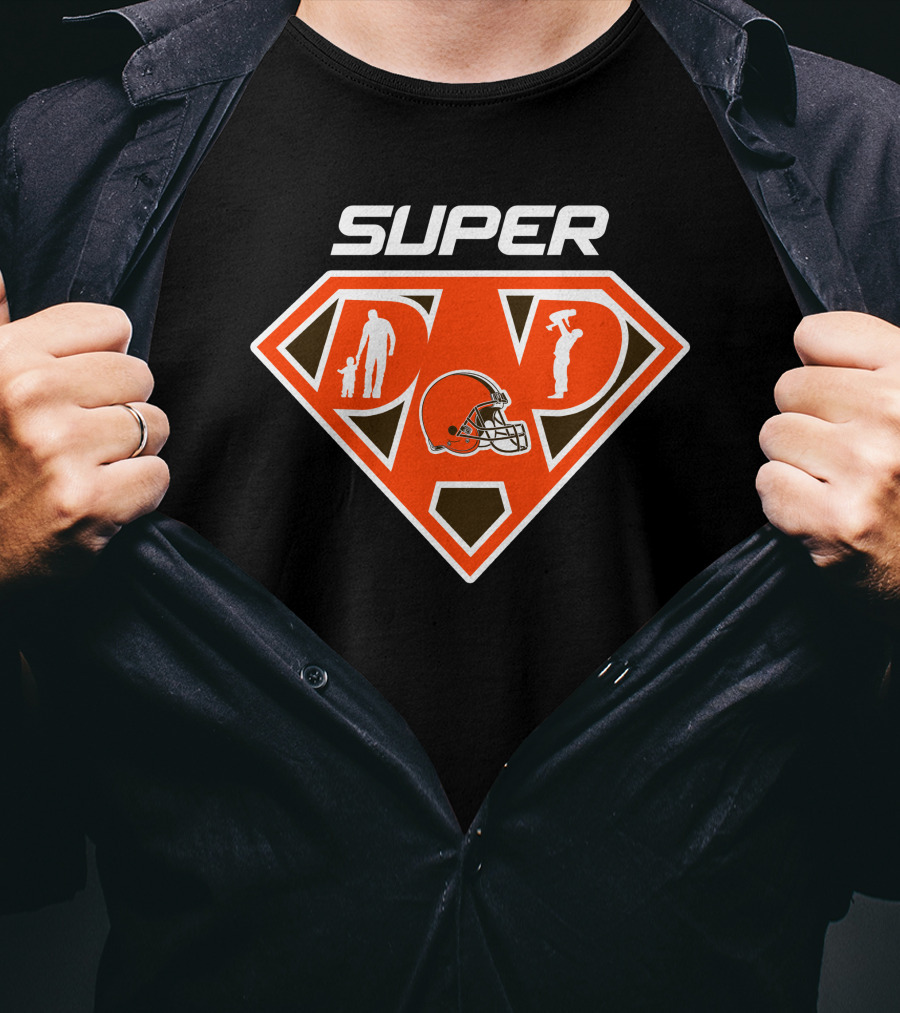 Cleveland Browns Super Dad Hero T-Shirt