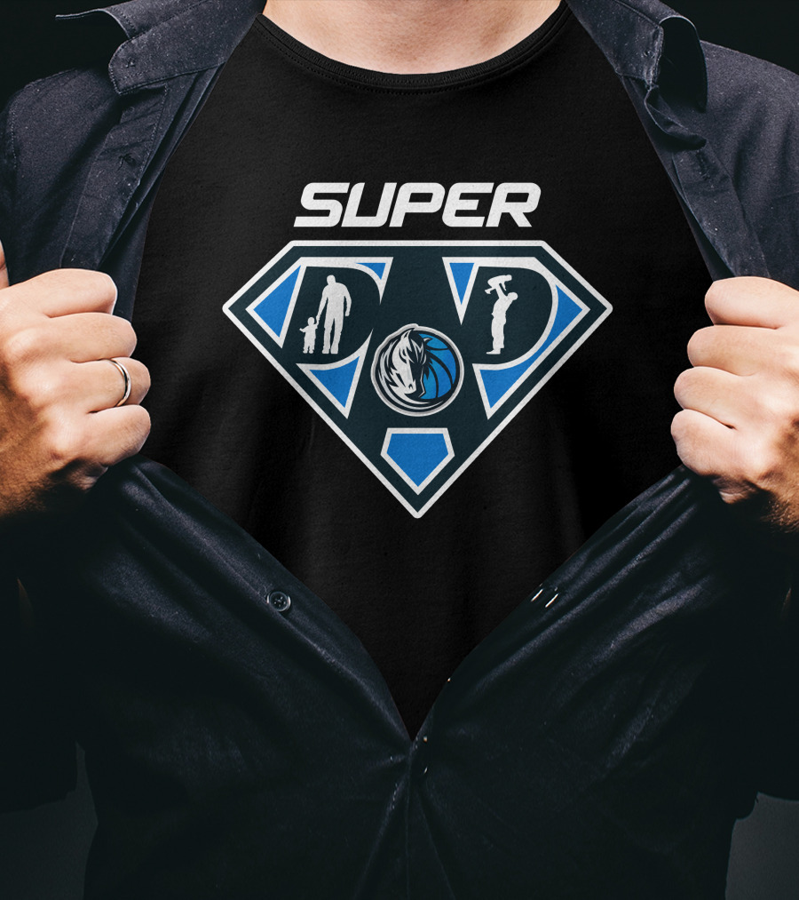 Super Dallas Mavericks Dad T-Shirt