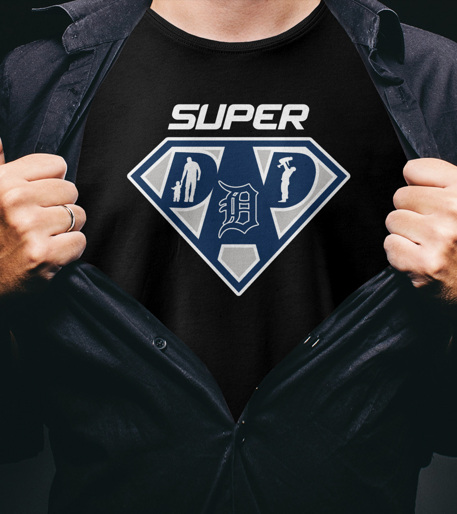 Super Dad Detroit Tigers T-Shirt