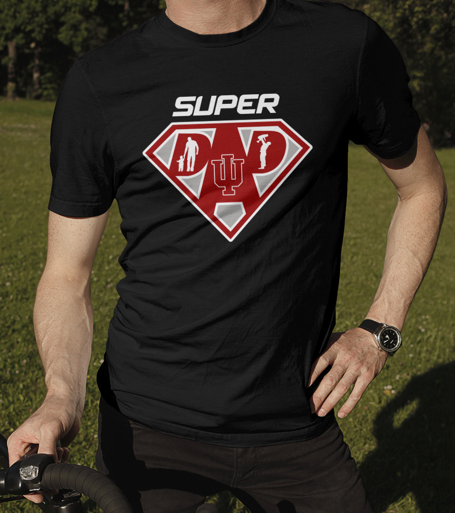 Super Indiana Hoosiers Dad T-Shirt