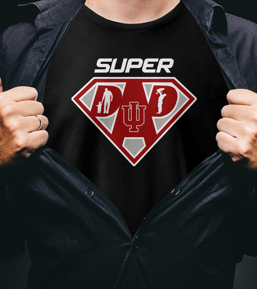 Super Indiana Hoosiers Dad T-Shirt