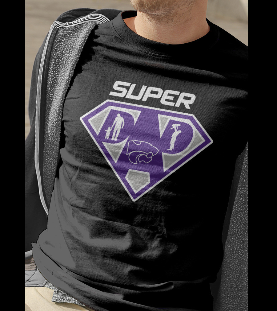 Super Dad Kansas State Wildcats Fan T-Shirt