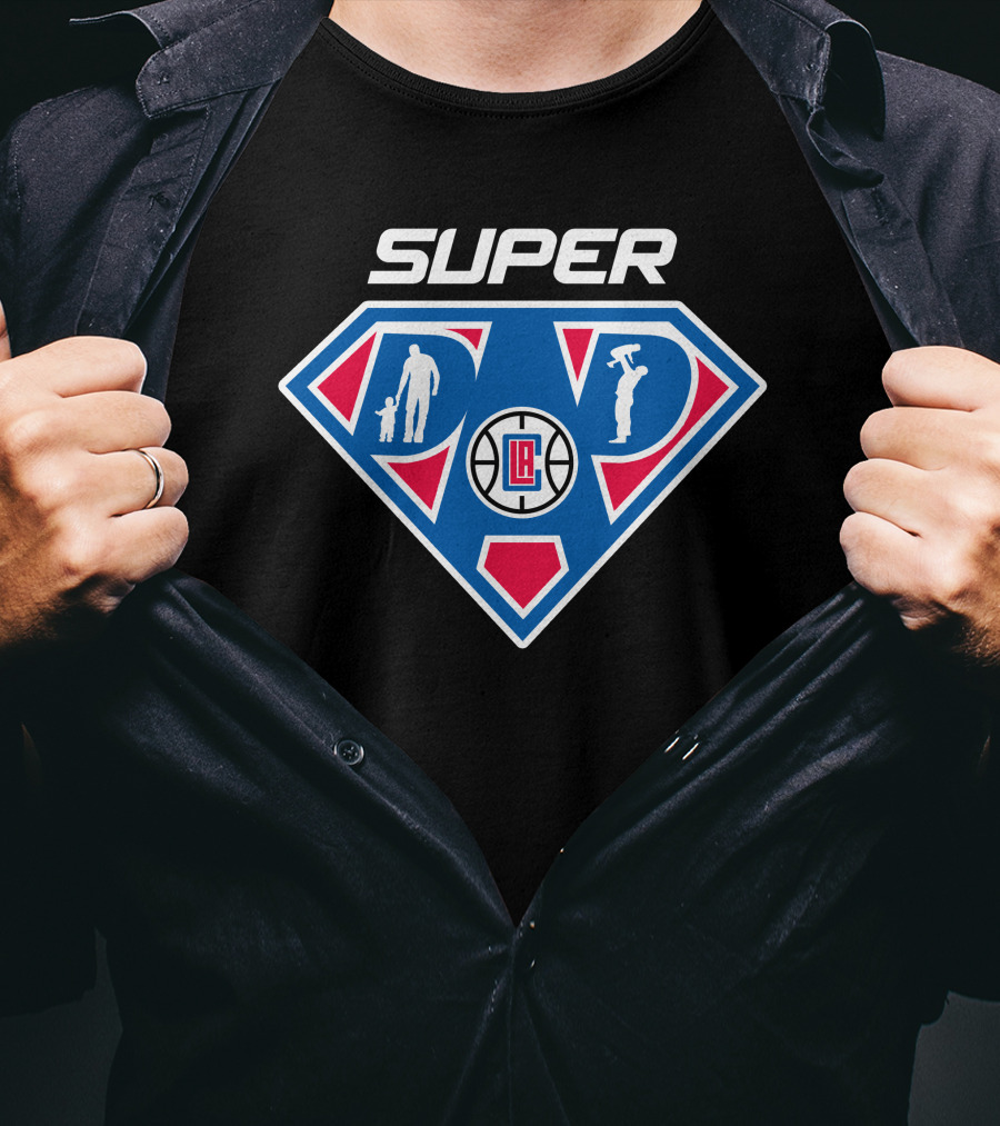 La Clippers Super Dad Basketball T-Shirt