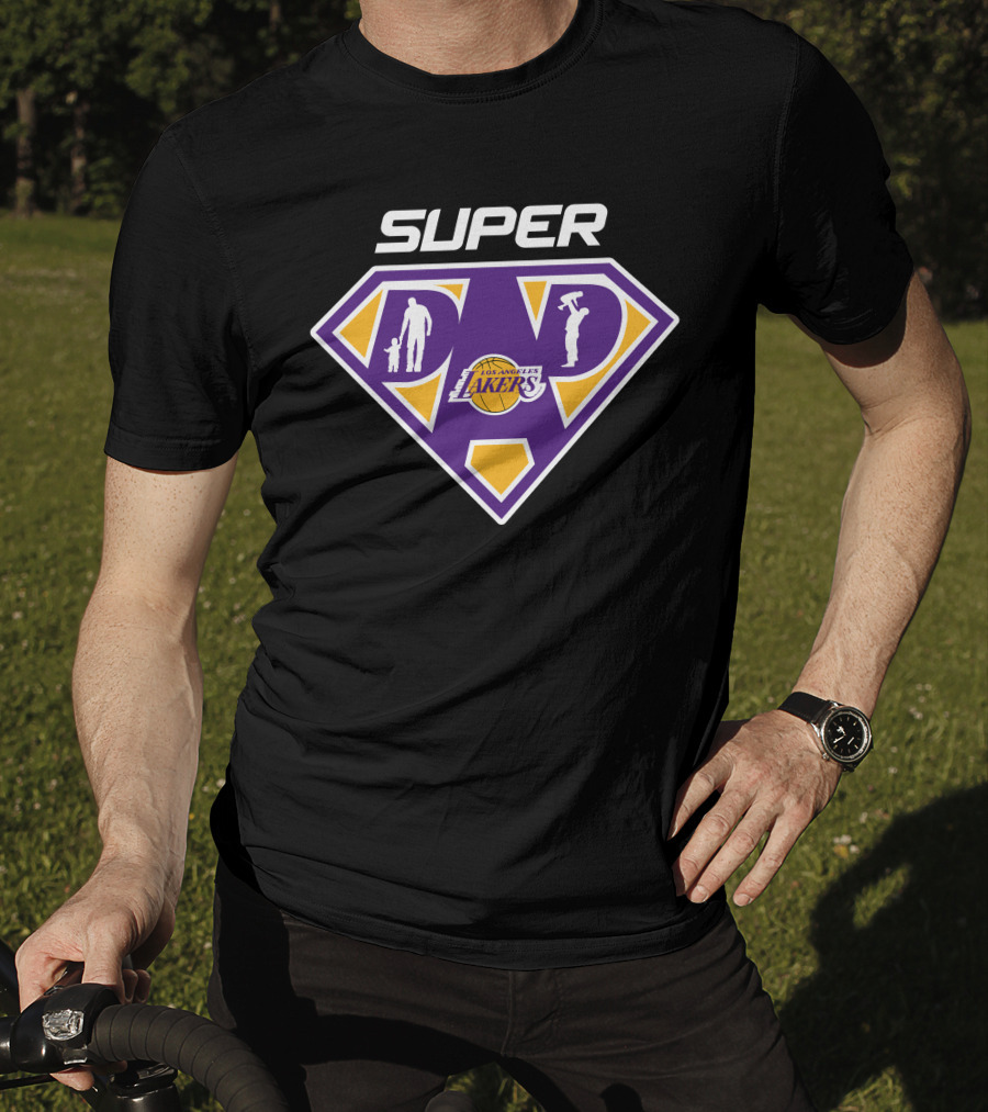 Super Los Angeles Lakers Dad T-Shirt