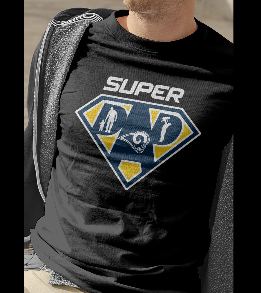 Super Dad Los Angeles Rams Fan T-Shirt