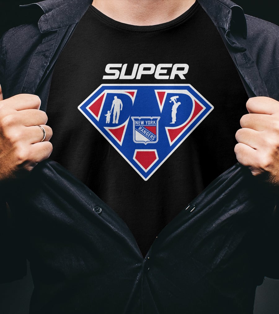 Super New York Rangers Dad Superman T-Shirt