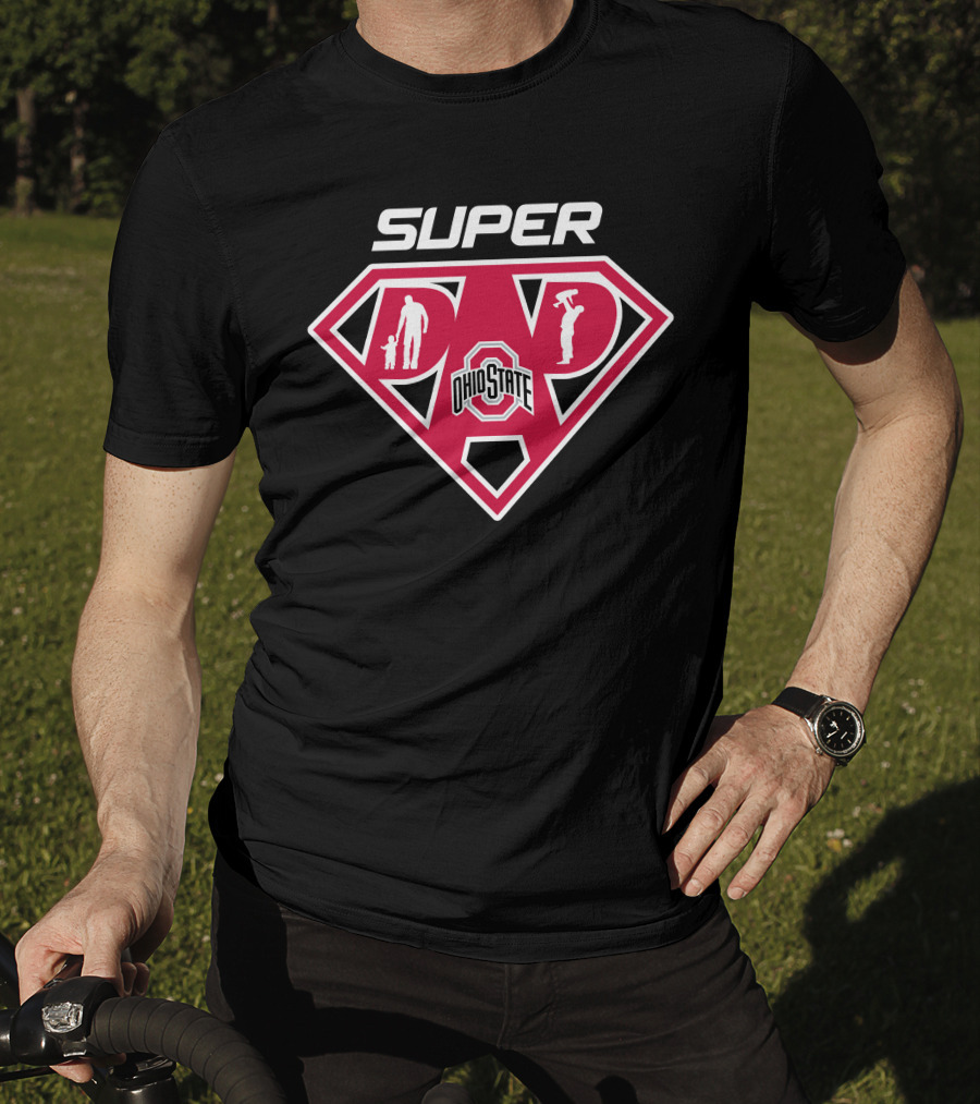 Ohio State Buckeyes Super Dad Football T-Shirt