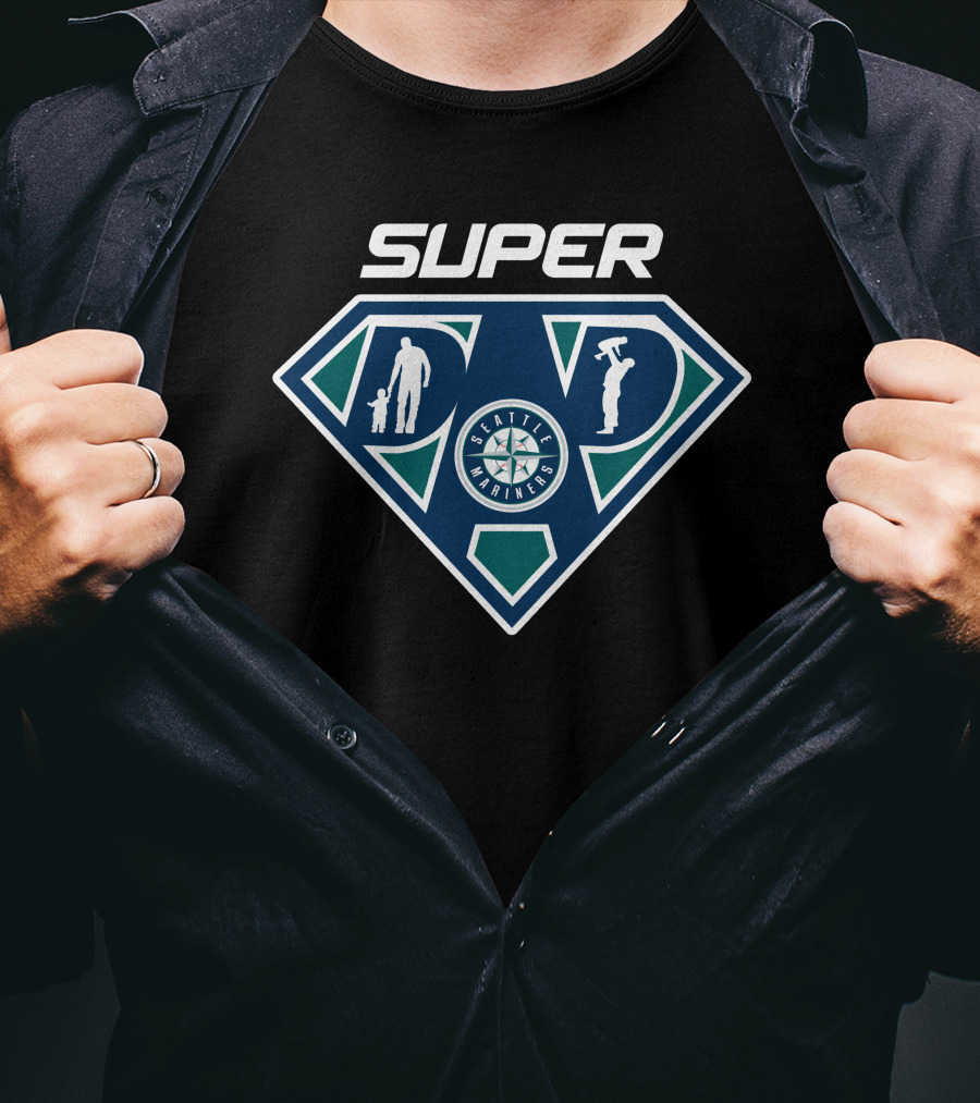 Super Seattle Mariners Dad T-Shirt
