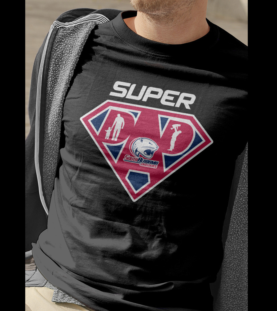 Super South Alabama Jaguars Dad Heroic T-Shirt