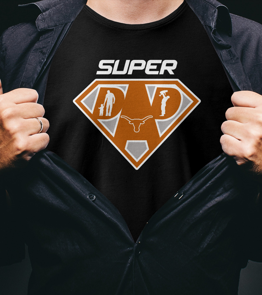 Super Dad Texas Longhorns Iconic Symbol T-Shirt