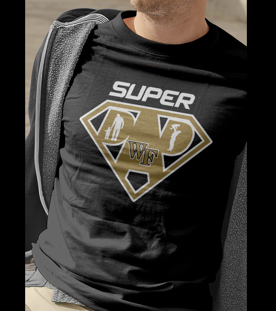 Super Wf Dad With Silhouette Icons T-Shirt