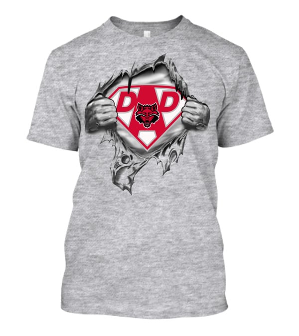 Arkansas State Red Wolves Super Dad Heroic T-Shirt