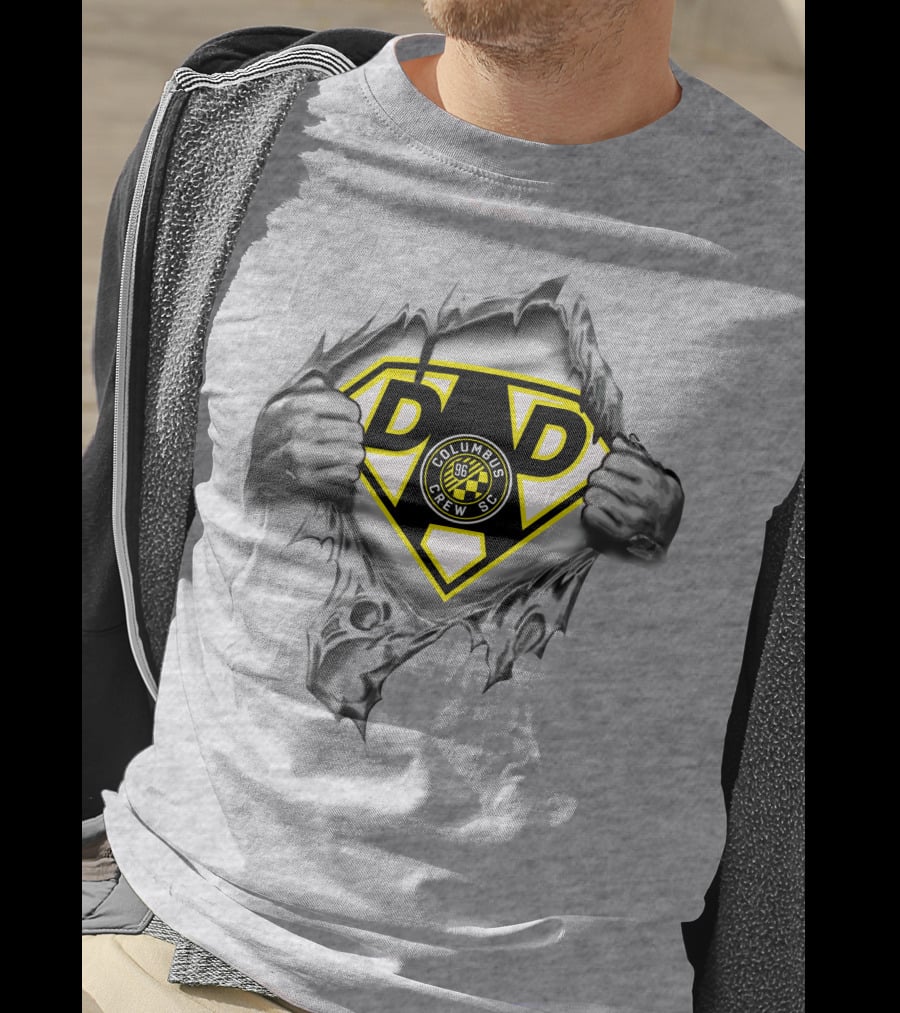 Columbus Crew Sc Super Dad Logo Superman Style T-Shirt