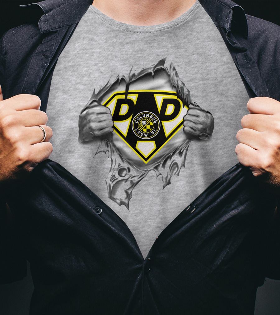 Columbus Crew Sc Super Dad Logo Superman Style T-Shirt