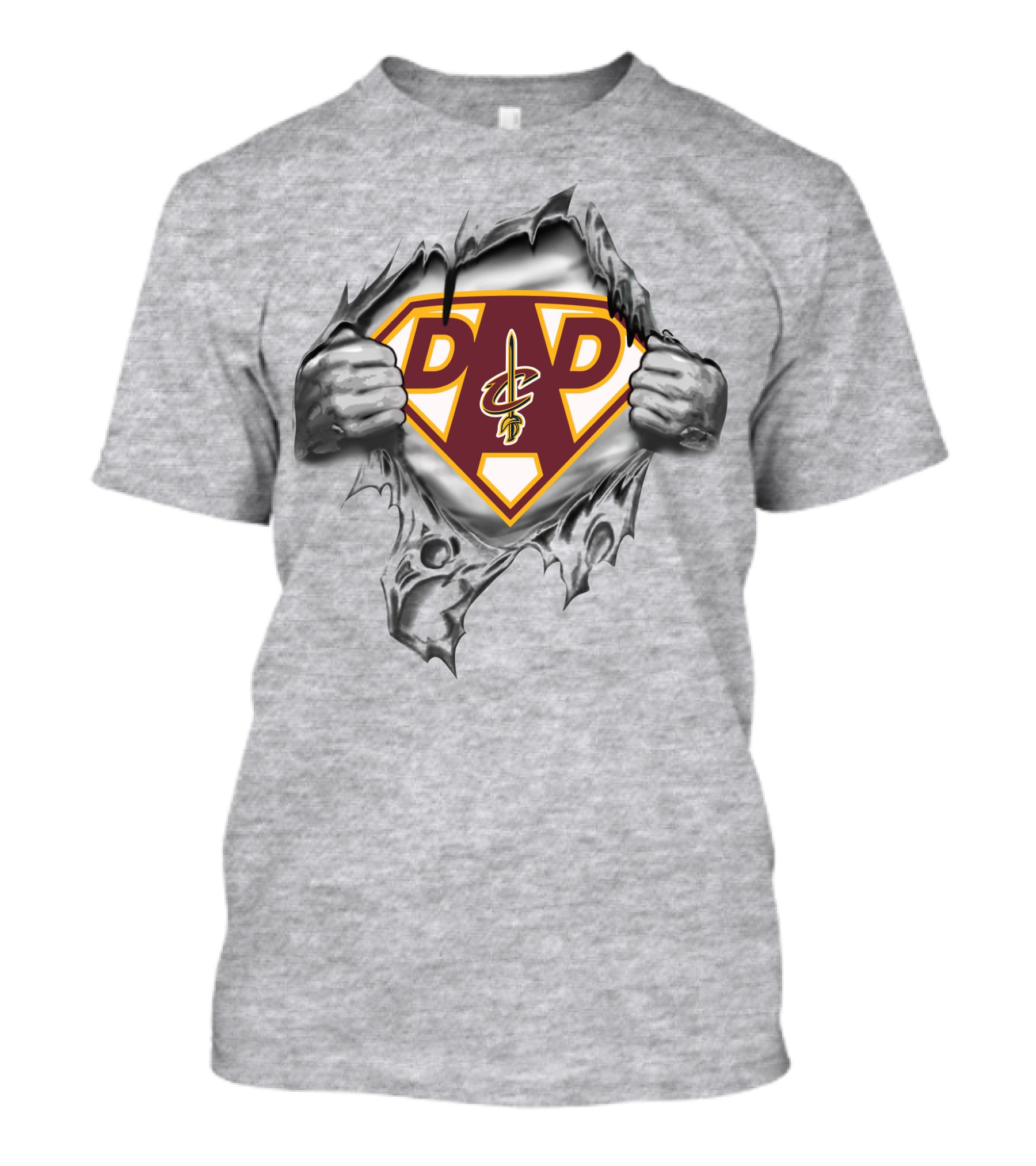 Cleveland Cavaliers Dad Superhero Style T-Shirt
