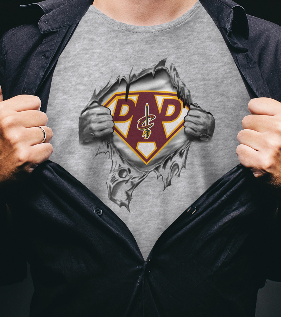 Cleveland Cavaliers Dad Superhero Style T-Shirt