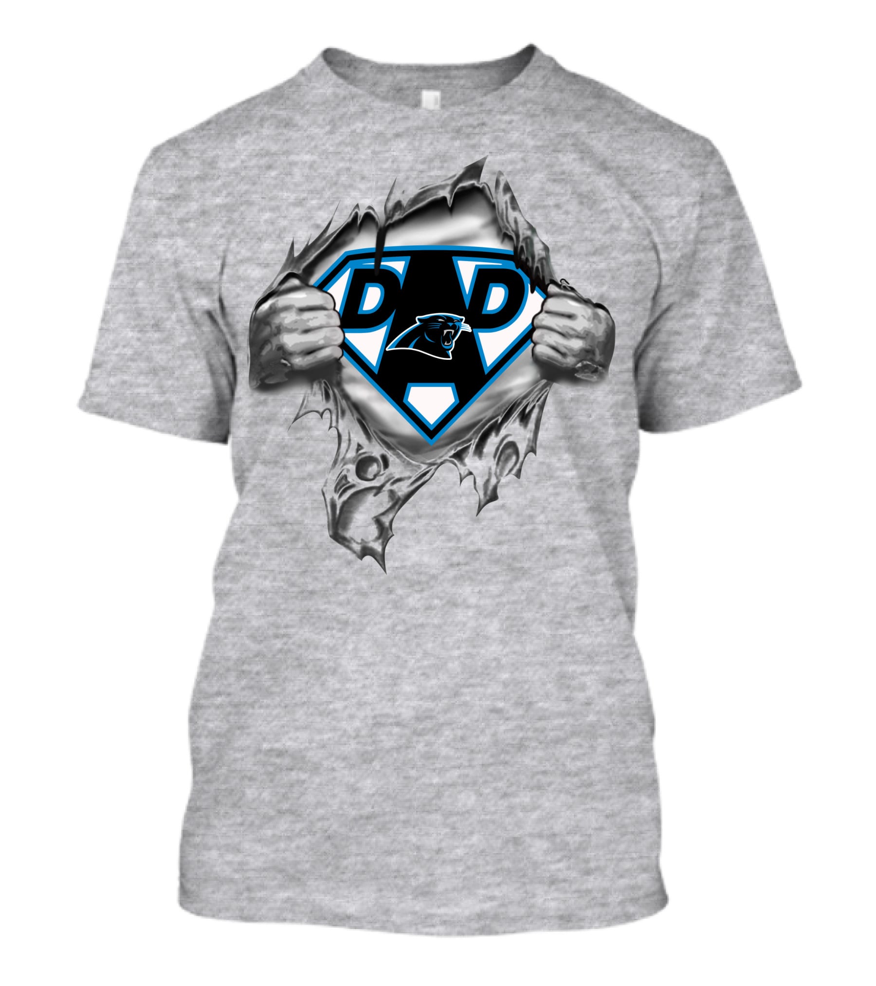 Carolina Panthers Super Dad Hero T-Shirt
