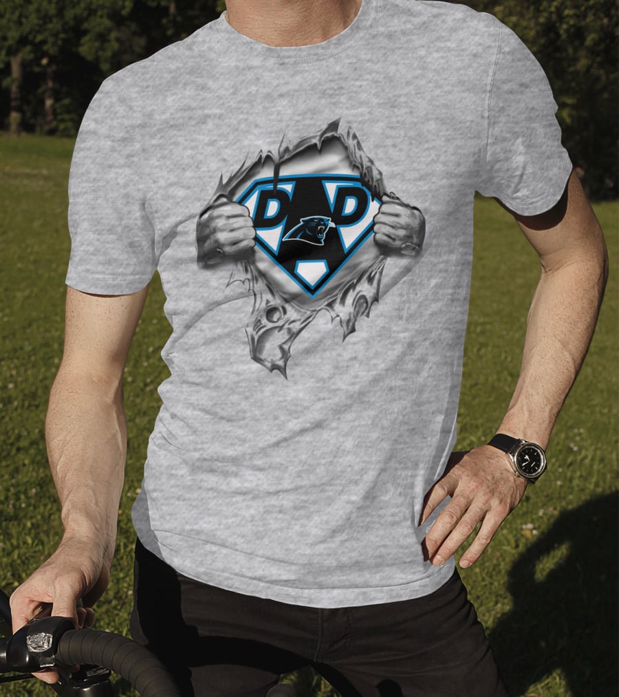 Carolina Panthers Super Dad Hero T-Shirt