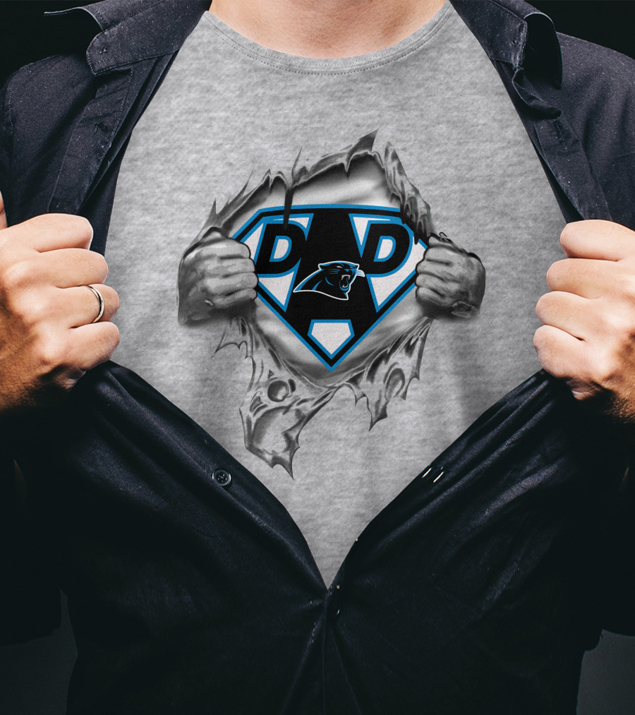 Carolina Panthers Super Dad Hero T-Shirt