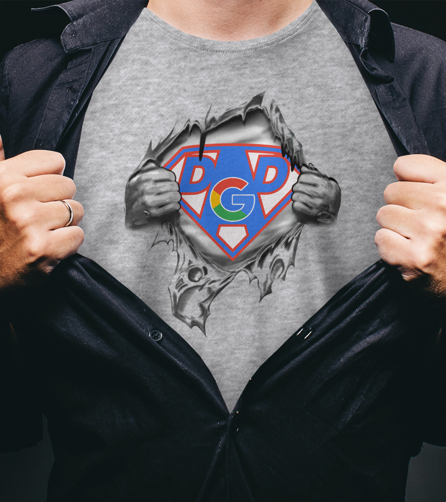 Dgd Google Super Dad Breaking Through T-Shirt