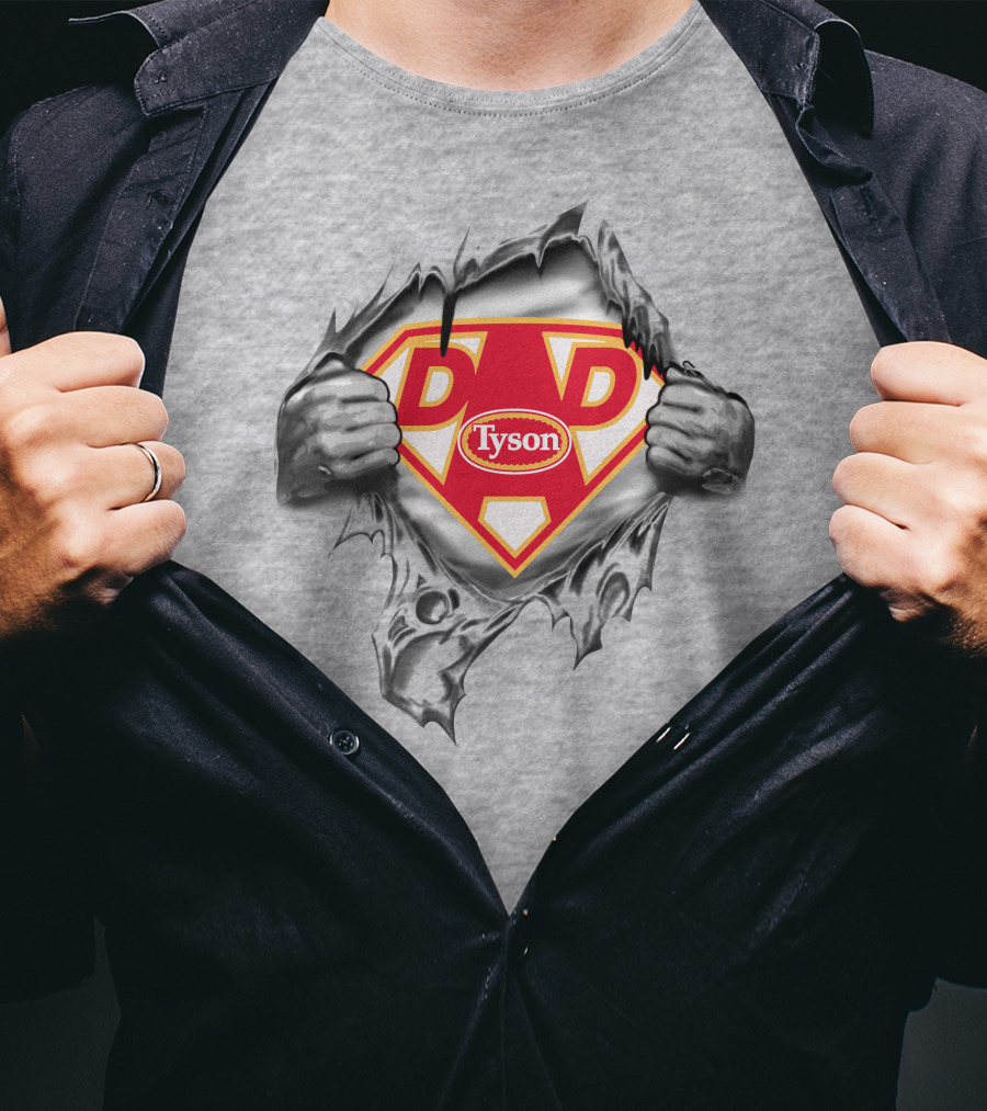 Tyson Foods Super Dad Superman Logo Hero T-Shirt