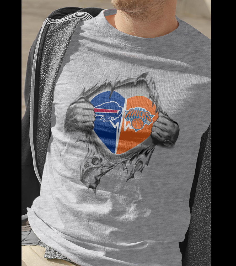 Bills Knicks Heart Loyalty Fan Passion T-Shirt