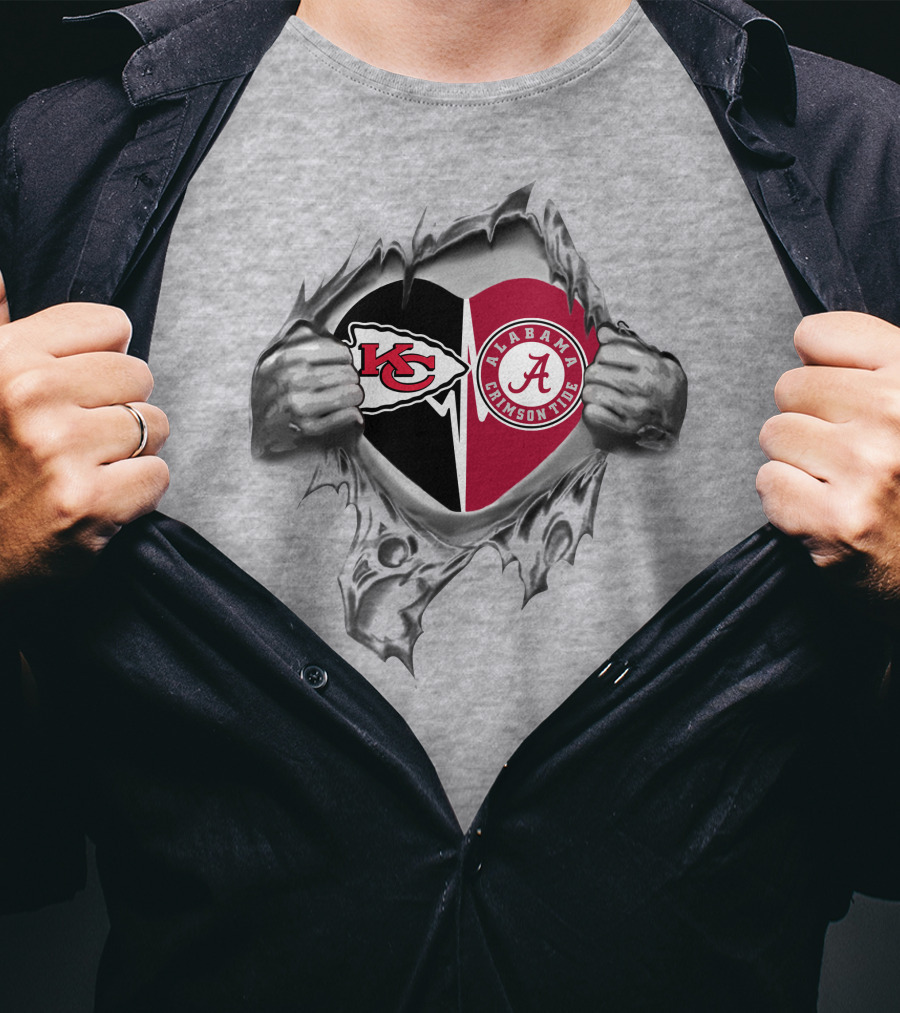 Chiefs Kansas City Alabama Crimson Tide It’s In My Heart T-Shirt