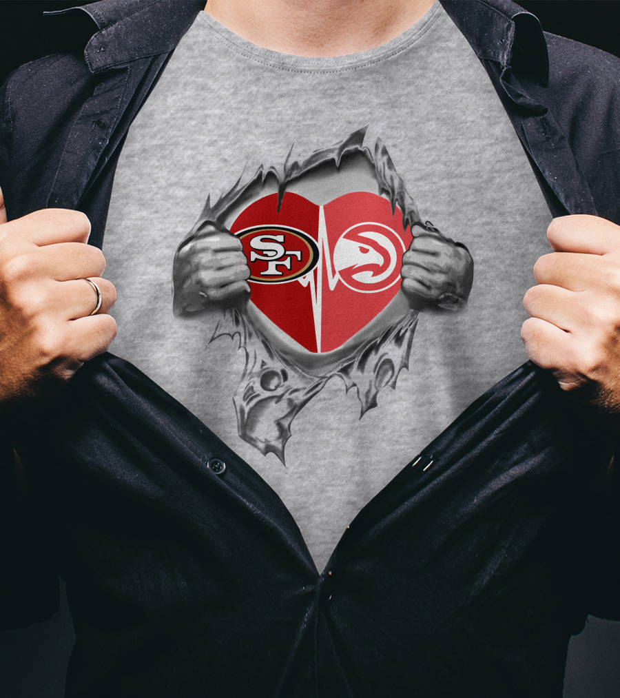 49ers Atlanta Hawks Heartfelt Loyalty Passion T-Shirt