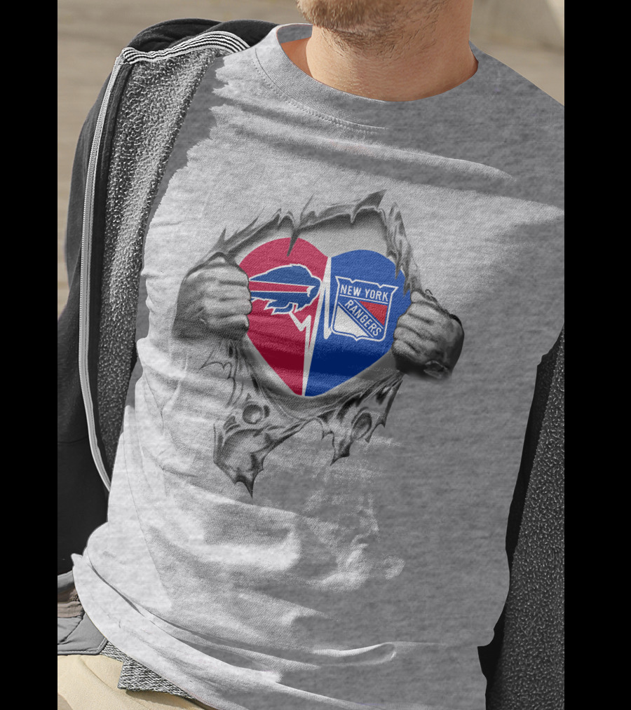 Bills New York Rangers It's In My Heart T-Shirt