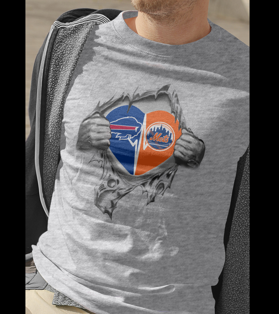 Bills Mets Heartbeat Passion T-Shirt