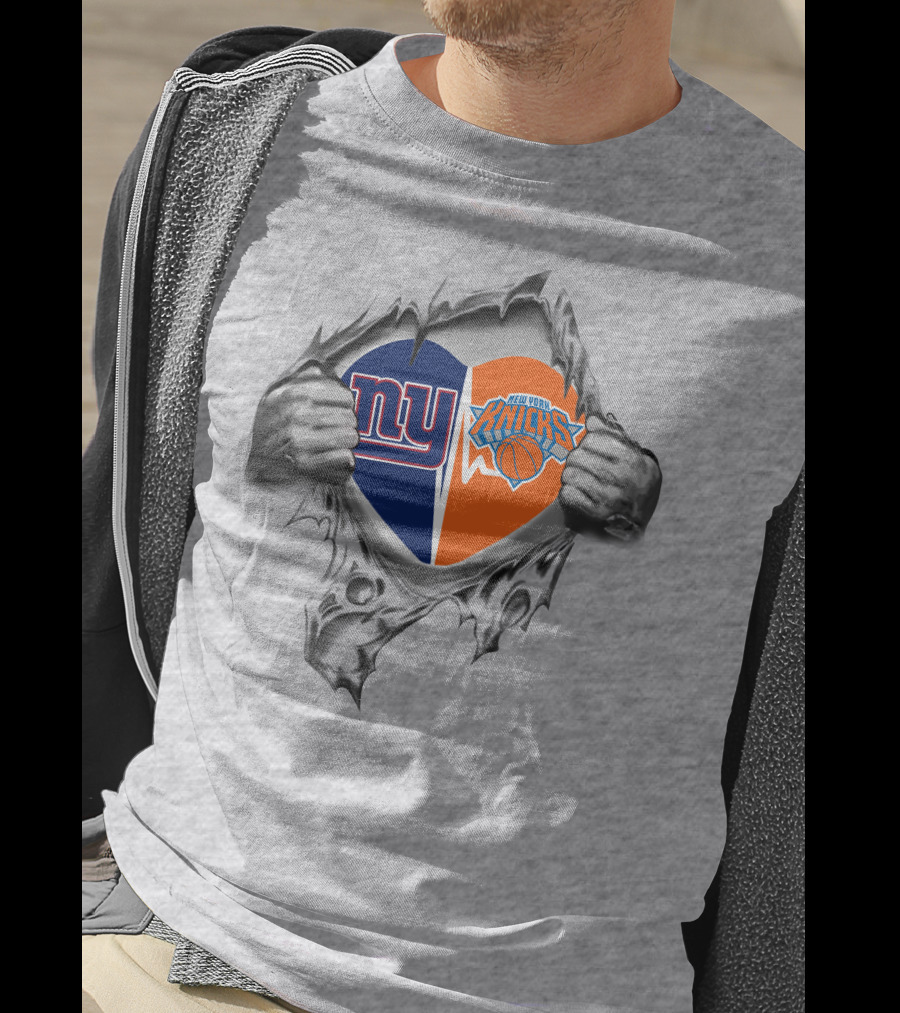 Ny Giants New York Knicks It's In My Heart T-Shirt