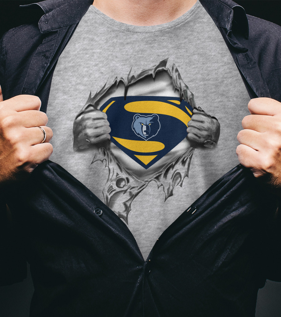 Memphis Grizzlies Superman Logo T-Shirt