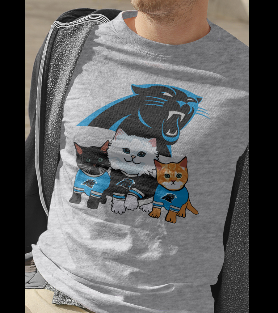 Carolina Panthers Cat Trio T-Shirt