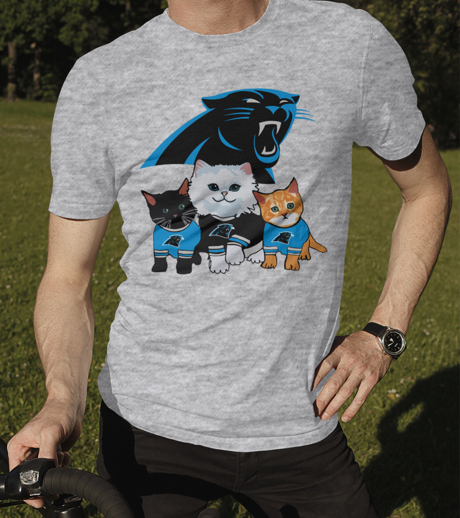 Carolina Panthers Cat Trio T-Shirt