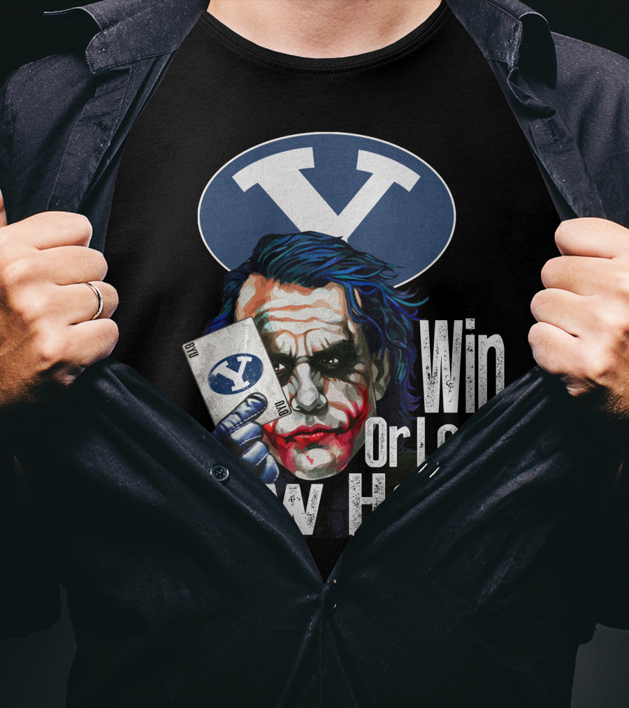 BYU Cougars Win Or Lose Show Hand Joker T-Shirt