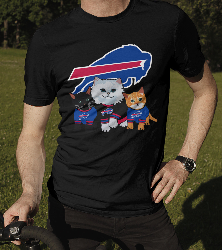 Buffalo Bills Cats In Team Jerseys T-Shirt