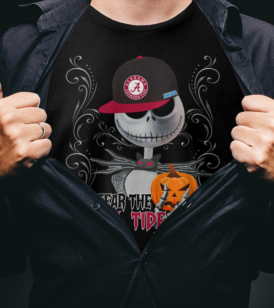 Fear The Roll Tide Alabama Crimson Tide Halloween T-Shirt