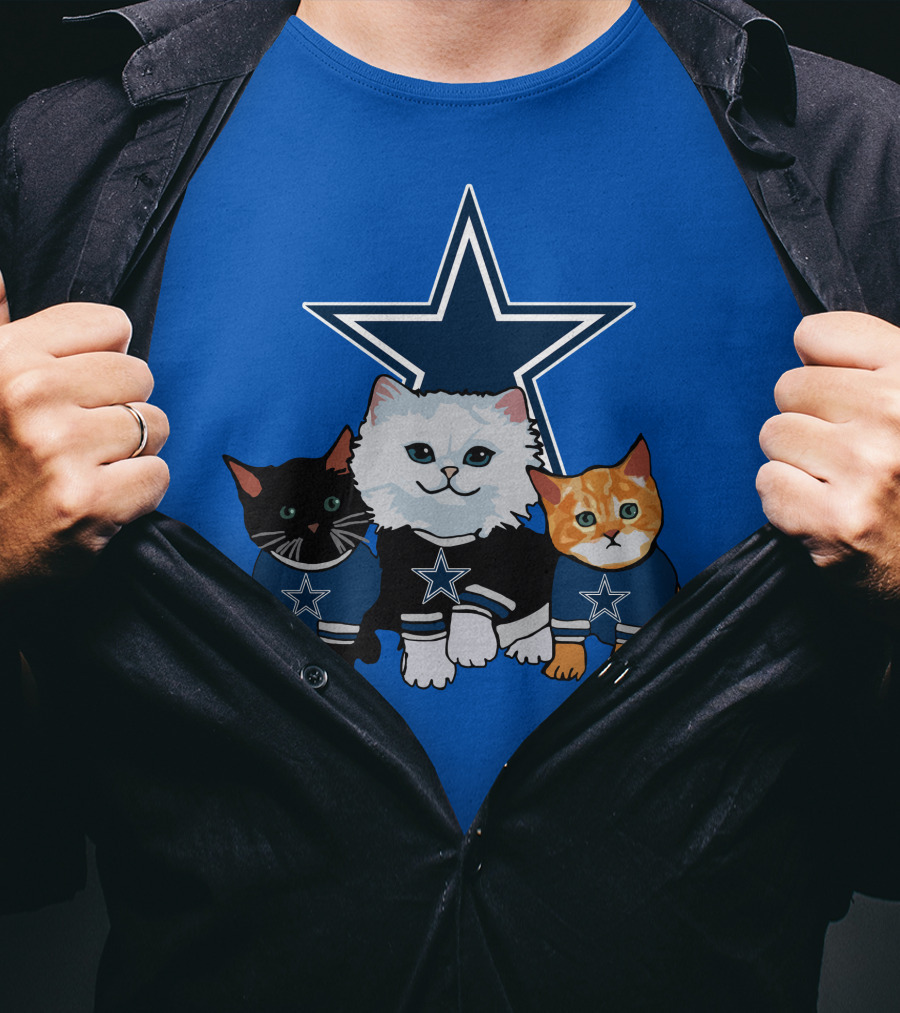 Dallas Cowboys Star Cats T-Shirt