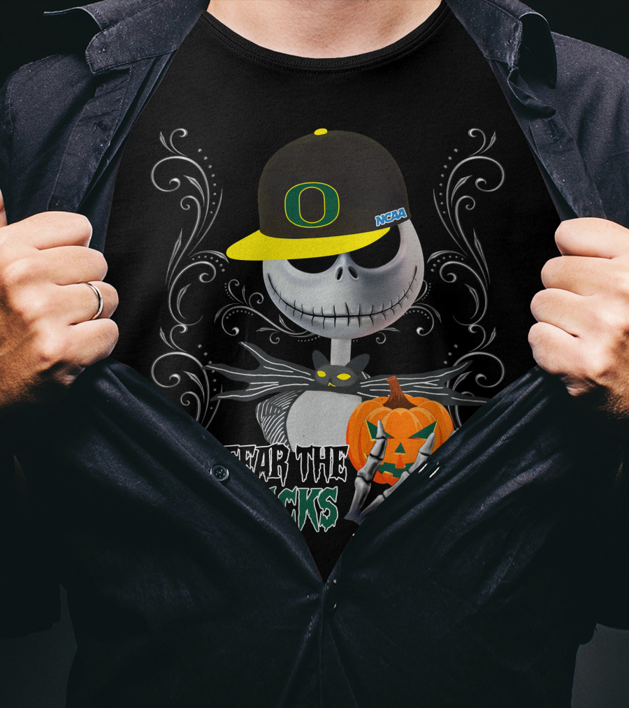 Fear The Ducks Oregon NCAA Jack Pumpkin T-Shirt
