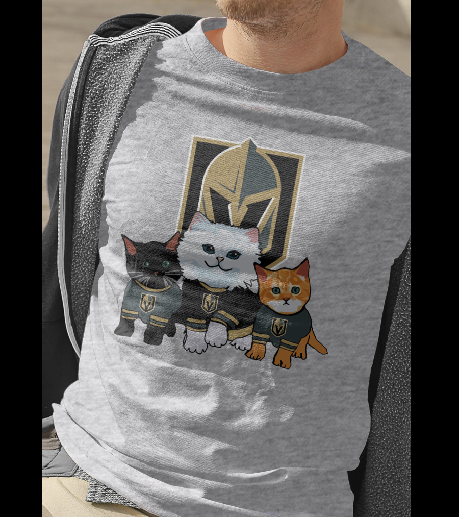 Vegas Golden Knights Cats Team T-Shirt