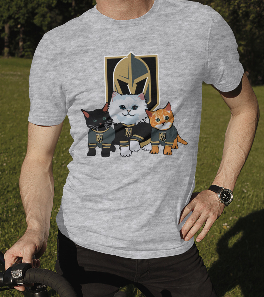 Vegas Golden Knights Cats Team T-Shirt