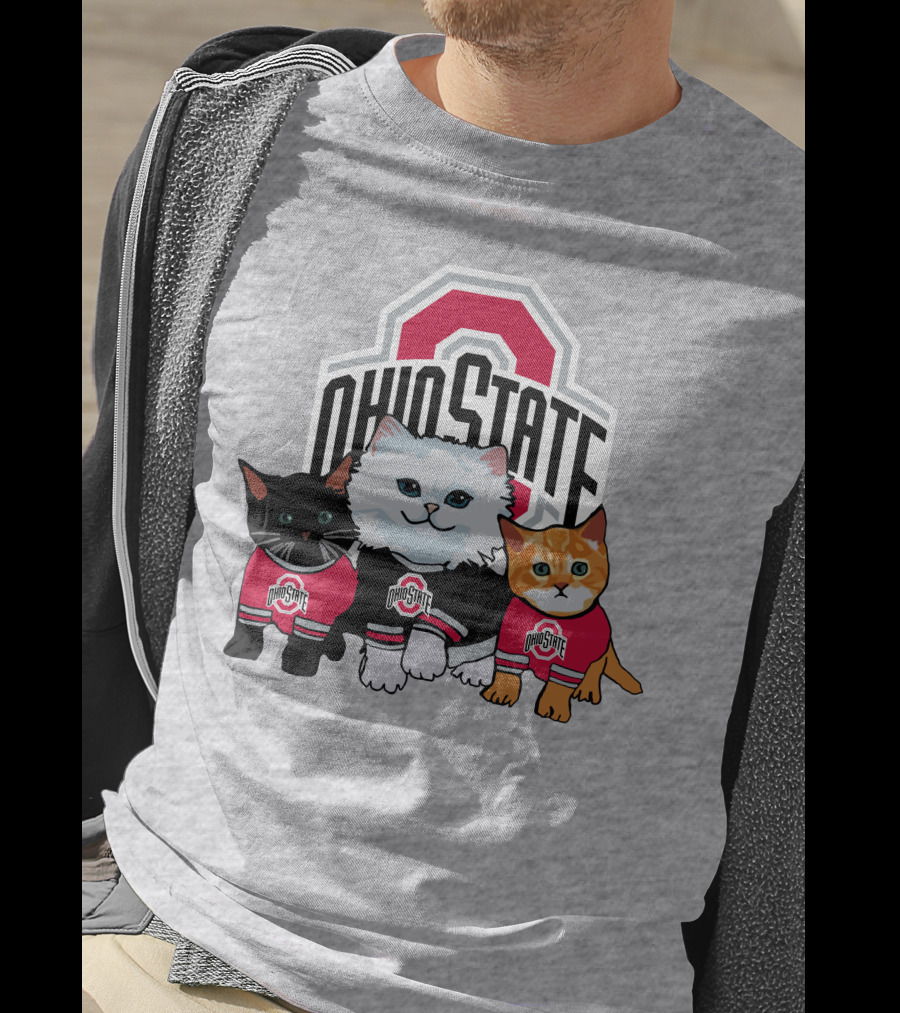 Ohio State Buckeyes Cats In Team Jerseys T-Shirt
