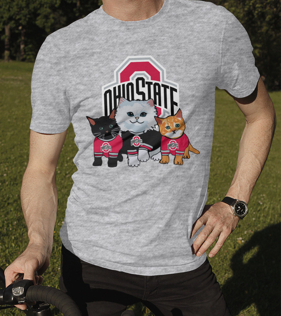 Ohio State Buckeyes Cats In Team Jerseys T-Shirt