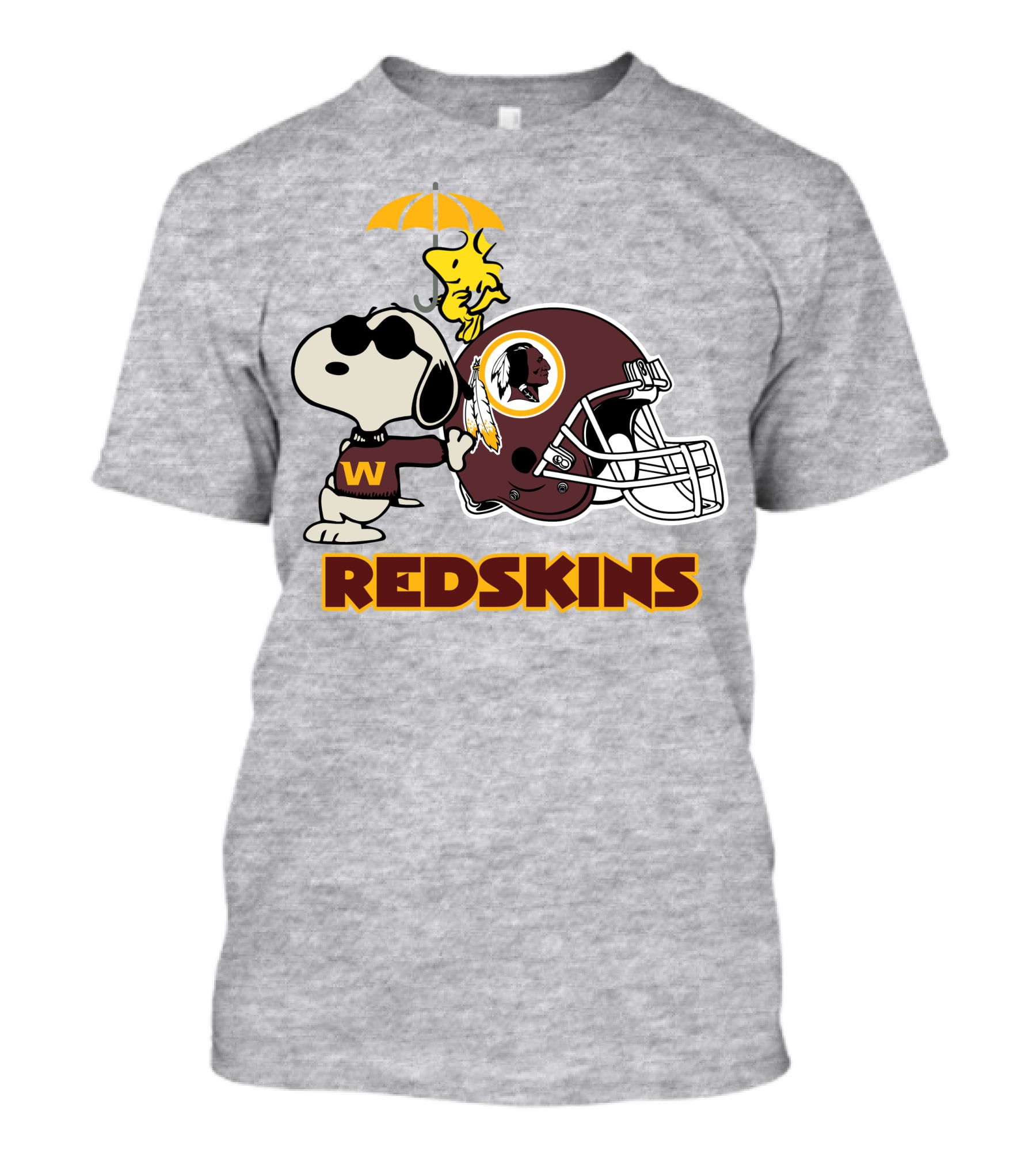 Snoopy Woodstock Redskins Helmet Washington Football Team T-Shirt