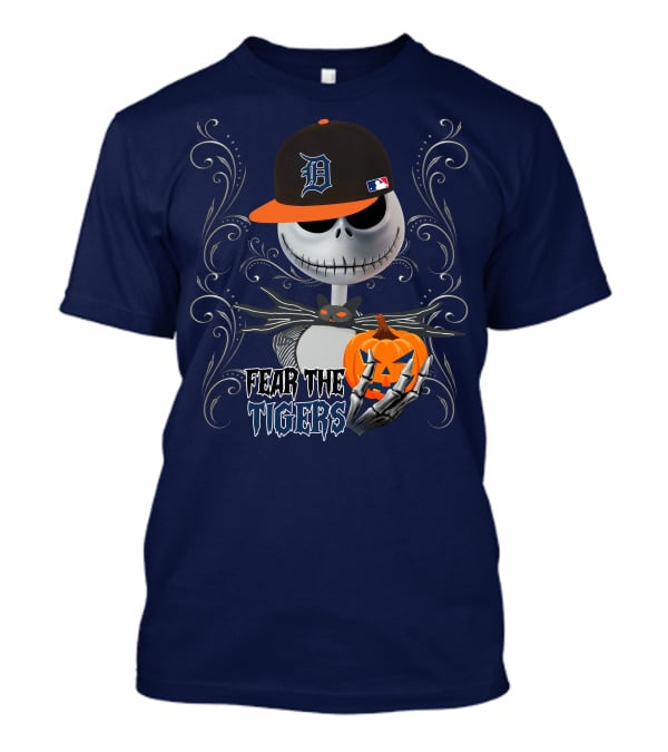 Fear The Tigers Halloween Detroit T-Shirt