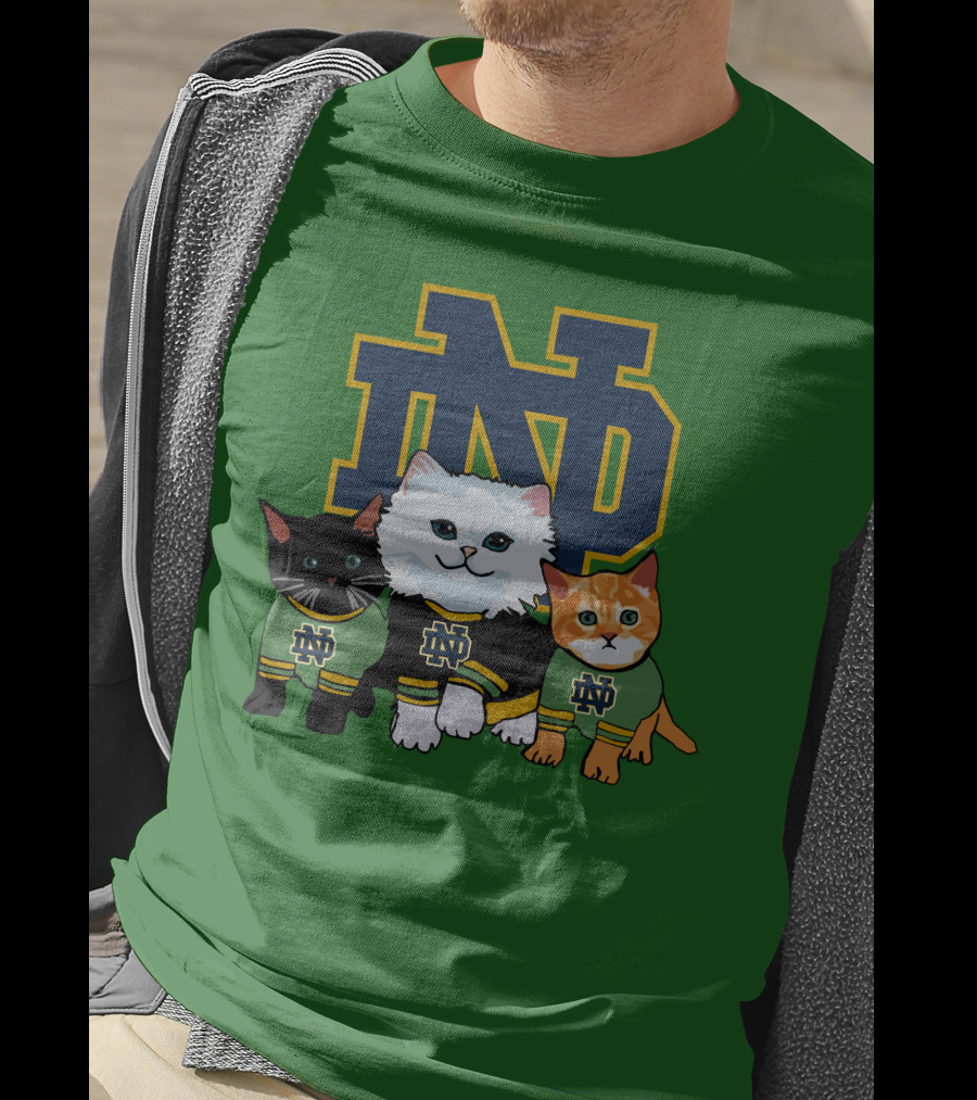 Notre Dame Fighting Irish ND Cute Cats T-Shirt