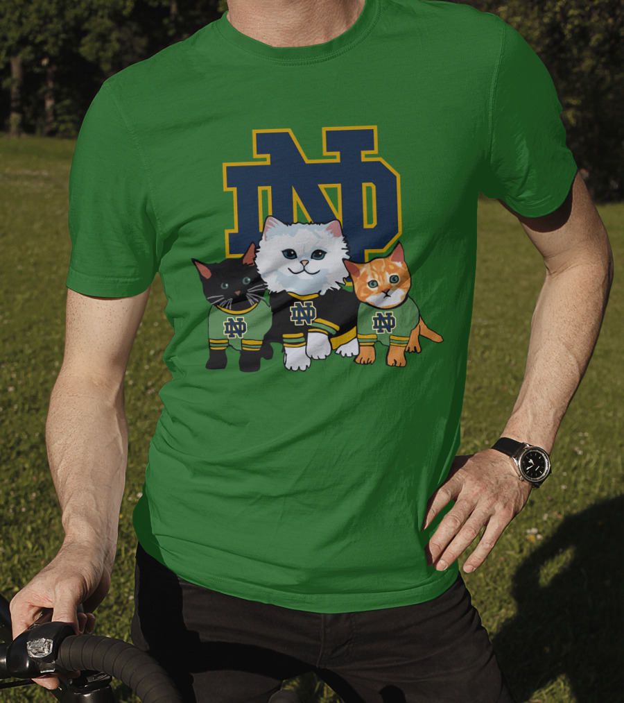 Notre Dame Fighting Irish ND Cute Cats T-Shirt