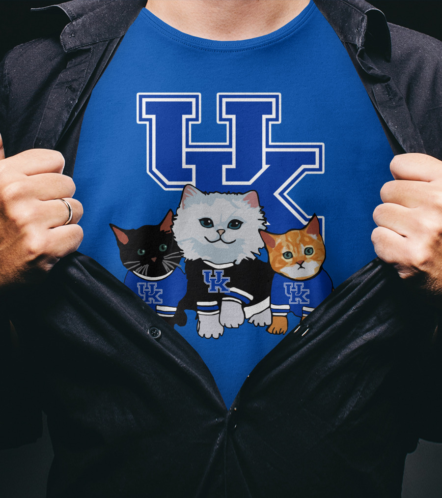 Kentucky Wildcats Cute Cats In UK Jerseys T-Shirt