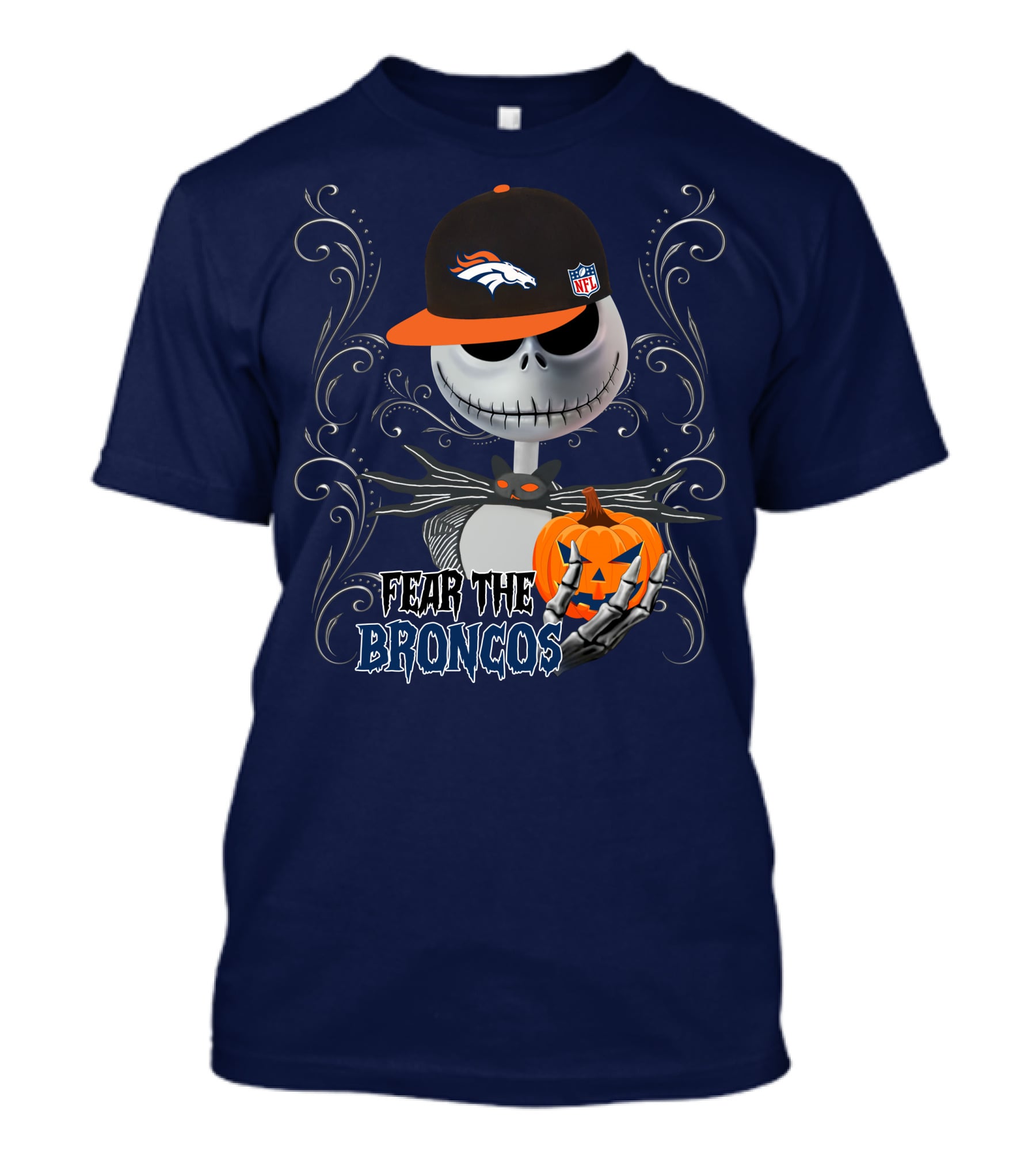 Fear The Denver Broncos Halloween NFL T-Shirt