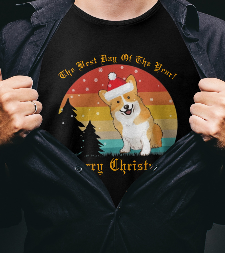 The Best Day Of The Year Merry Christmas Corgi T-Shirt